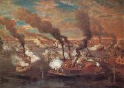 unknow artist The Great Naval Battle at Memphis France oil painting artist